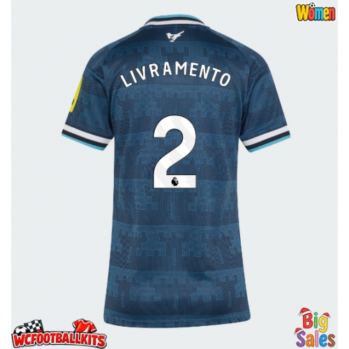 Newcastle United Tino Livramento #2 Replica Away Stadium Shirt for Women 2026-27 Short Sleeve